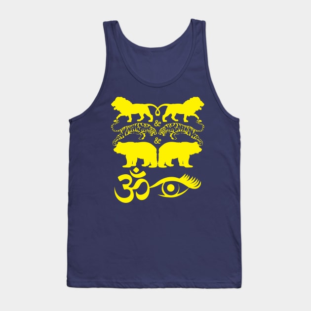 Lions Tigers Bears Tank Top by MarcusCreative